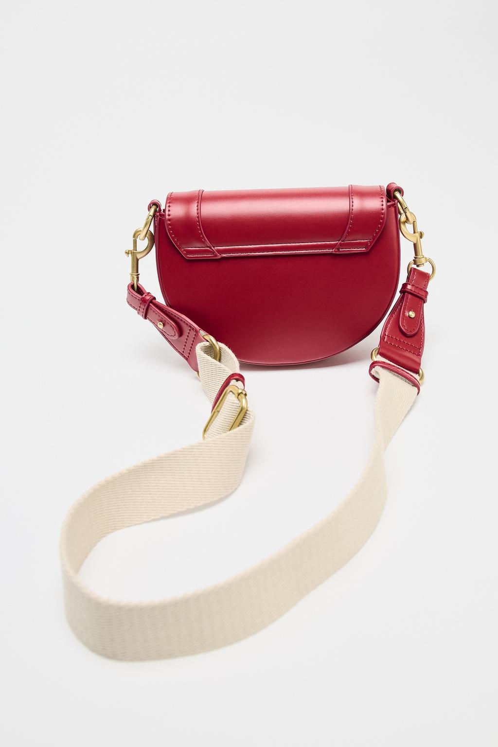 CONTRAST TOPSTITCH CROSSBODY BAG - Zara фото 5