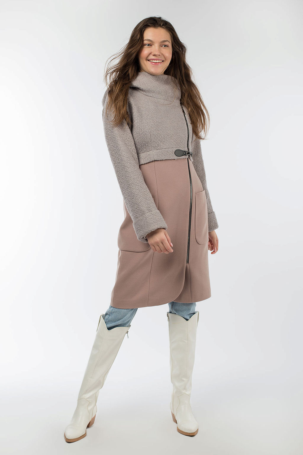 01-08309 Пальто женское демисезонное - El podio фото 2