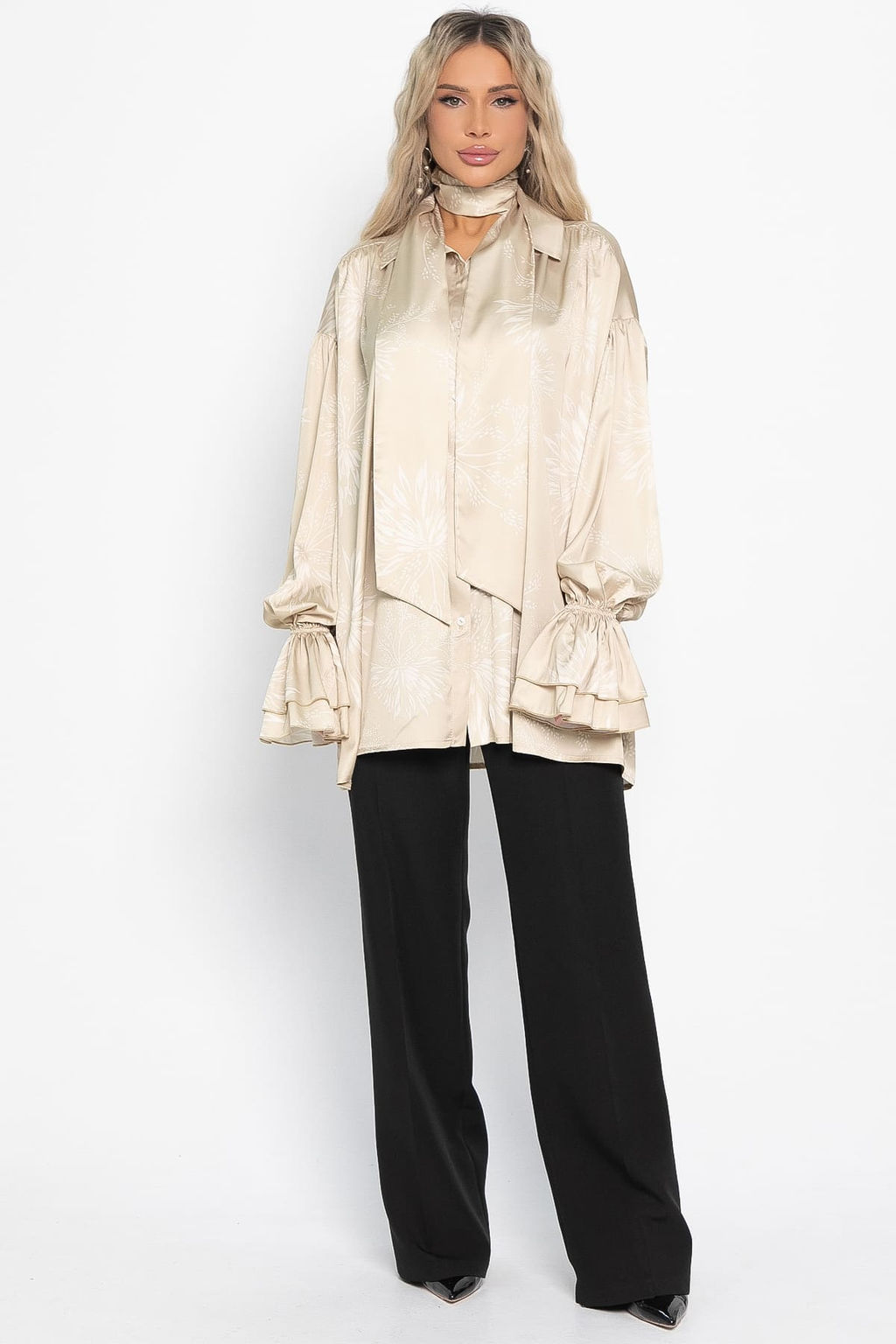 Блуза Присцилла (бежевая) Б14951-5М