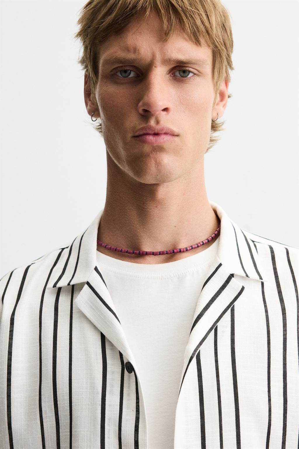 STRIPED FLOWING SHIRT - Zara фото 5
