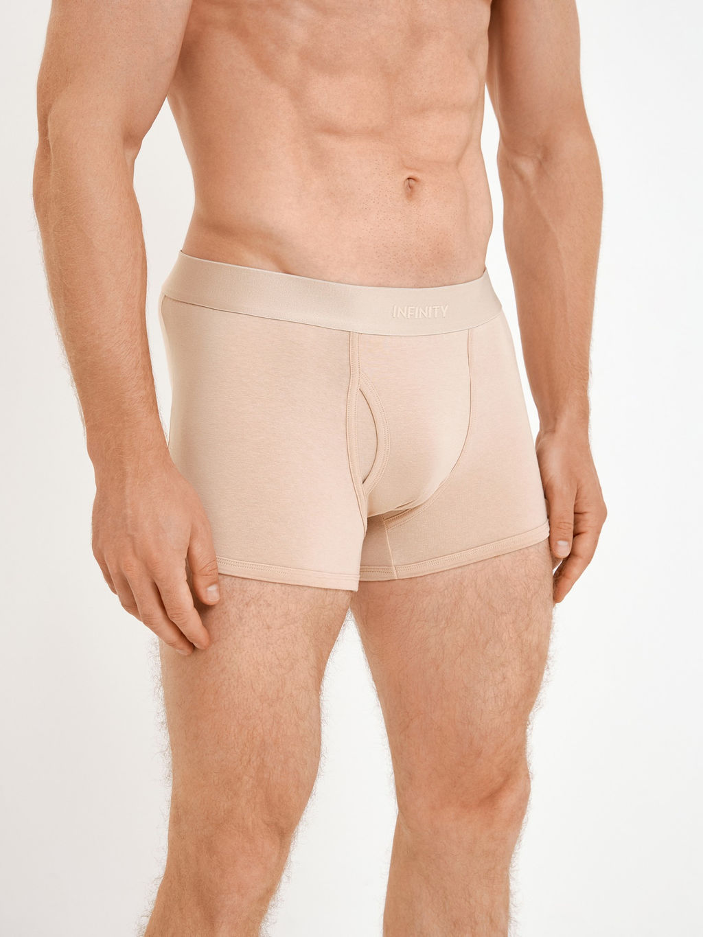 33104130004 Трусы боксер муж.в наборе из 3 шт Finn бежевый с черным - Infinity Lingerie фото 5