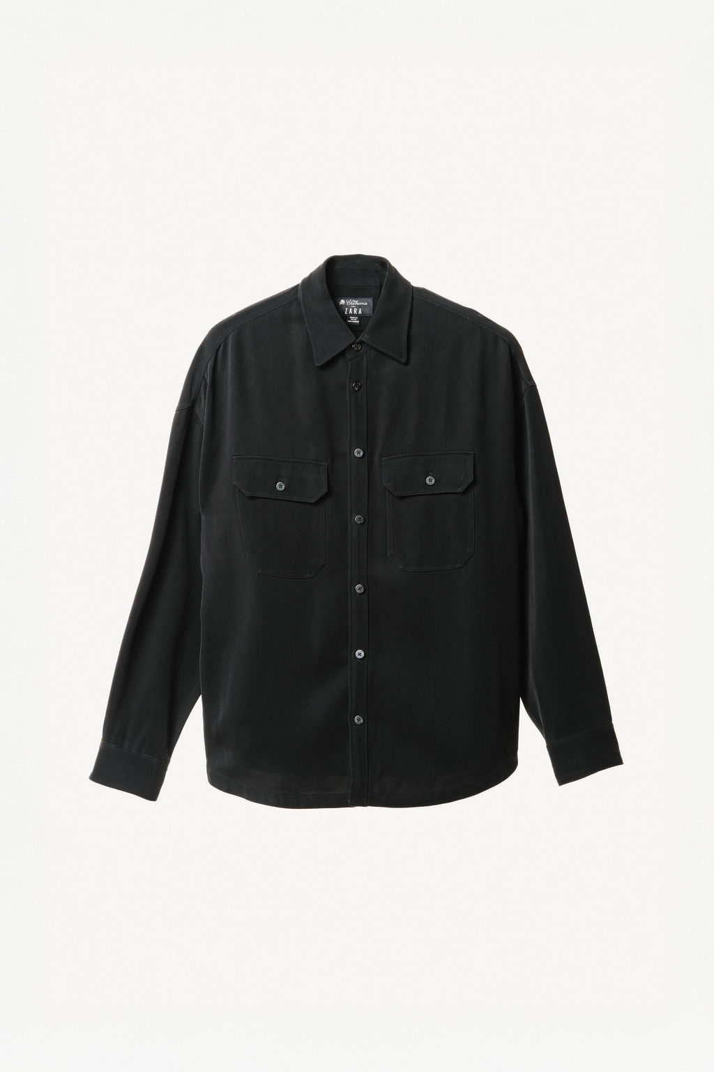 SOBRECAMISA FLUIDA WILLY CHAVARRIA X ZARA / Negro  фото 3