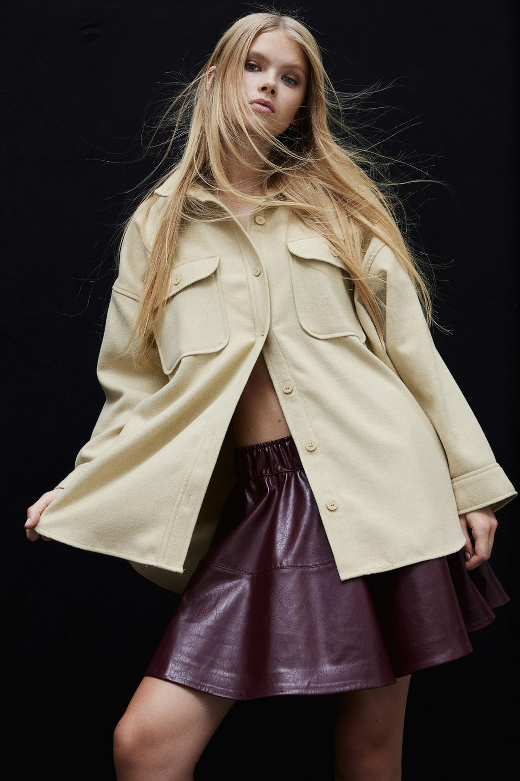 Camisa oversize de sarga - H&m фото 3