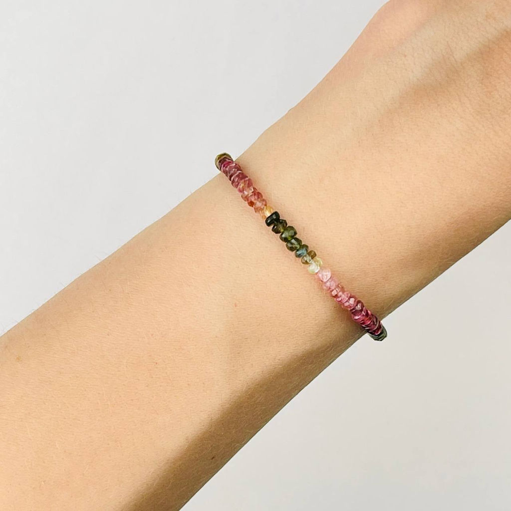 Браслет из Турмалина микс 17,5 см +