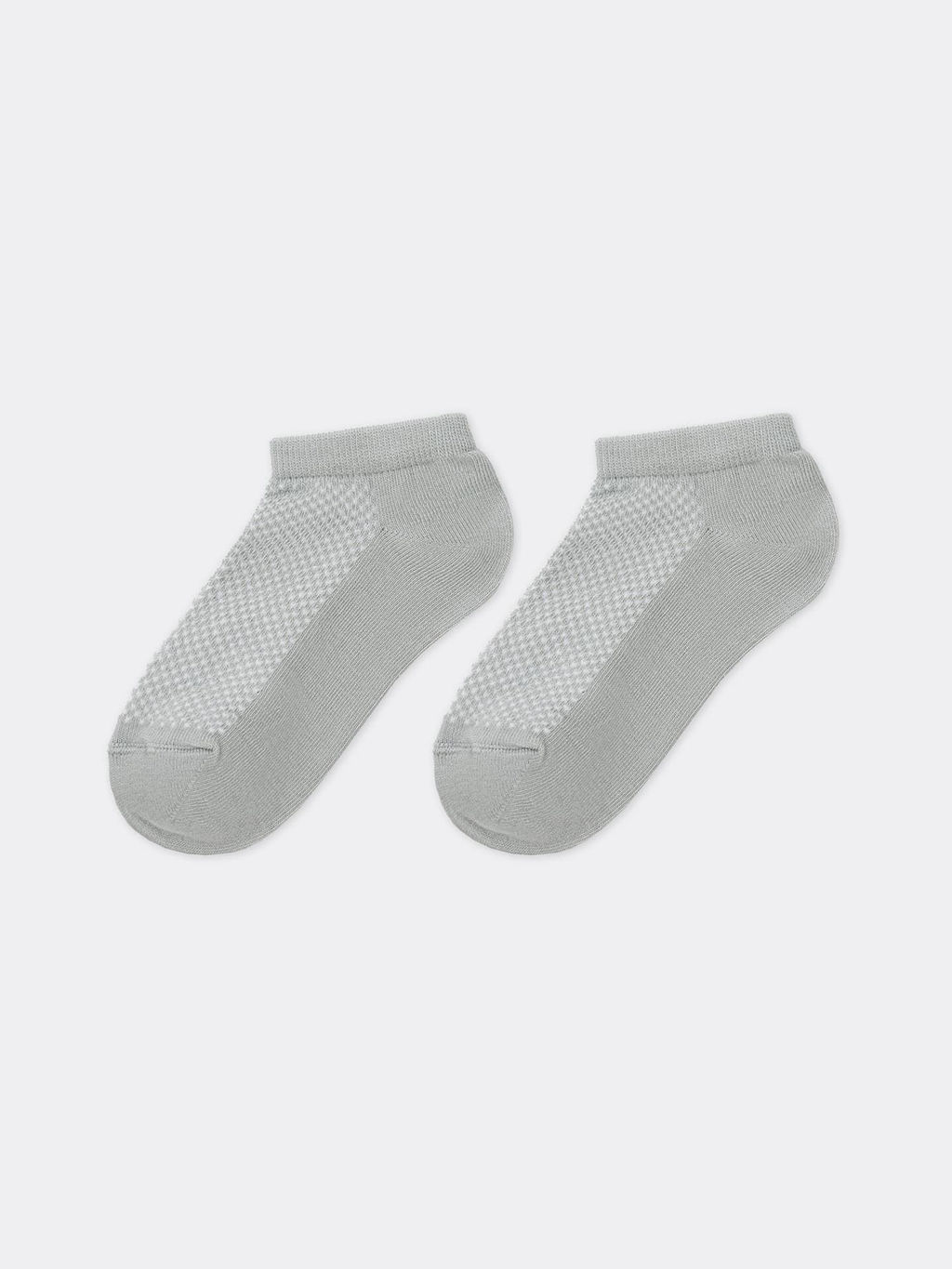 Цена за 5 пар! Короткие детские носки светло-оливкового цвета с сеткой - Mark formelle фото 3