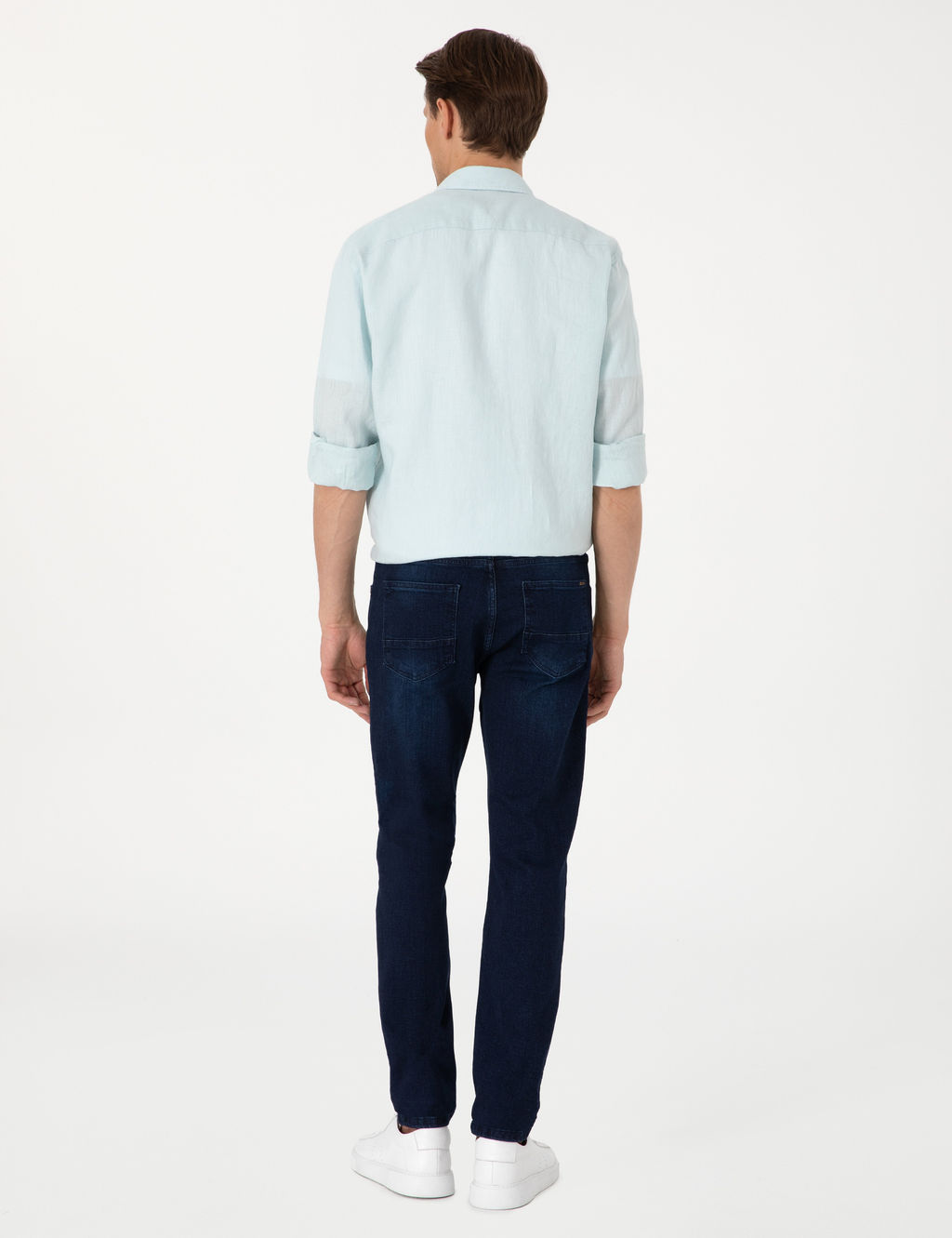 Koyu Lacivert Slim Fit Jean Pantolon