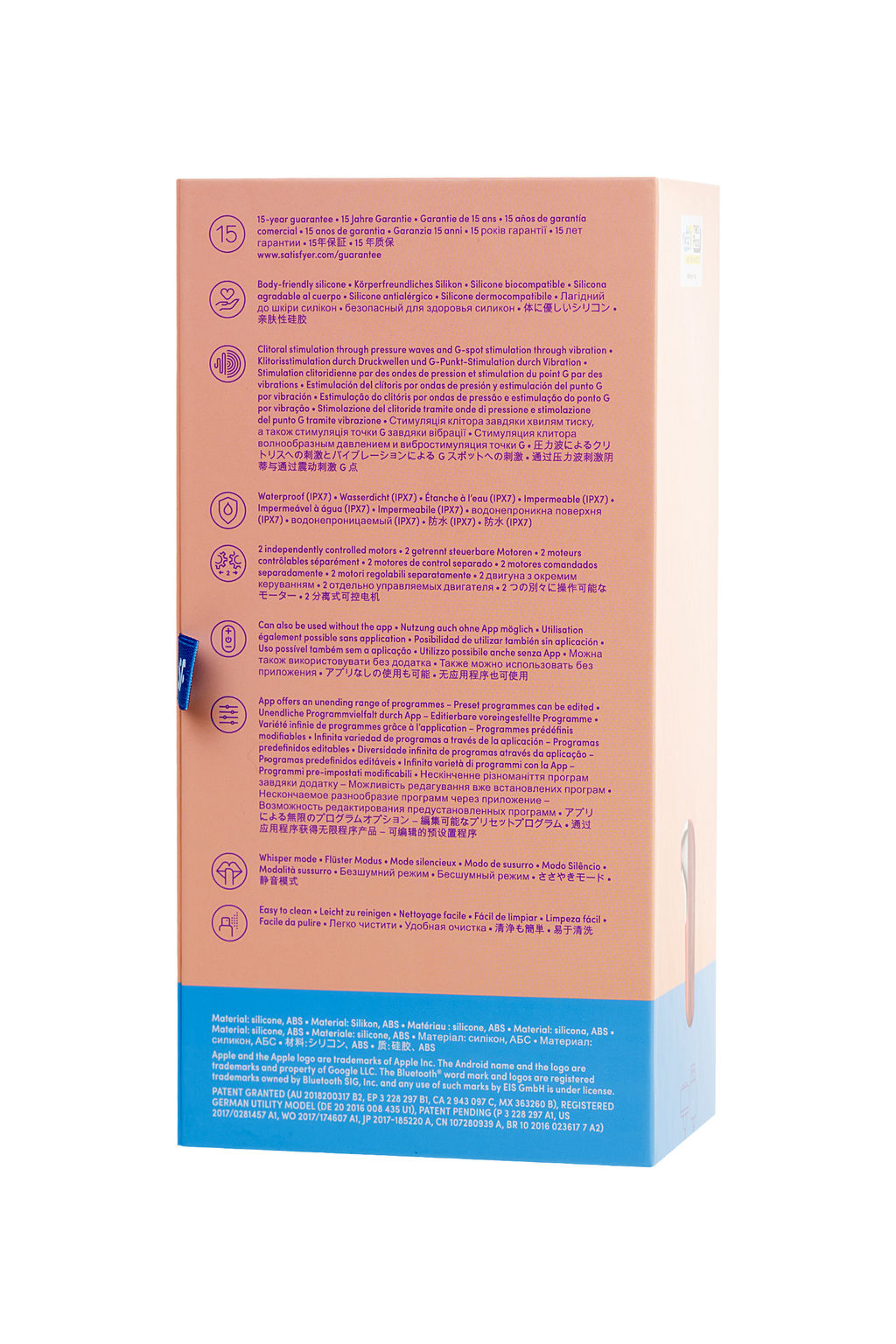 Вакуум-волновой бесконтактный стимулятор клитора Satisfyer Dual Love, силикон, красный, 16 см.  фото 10