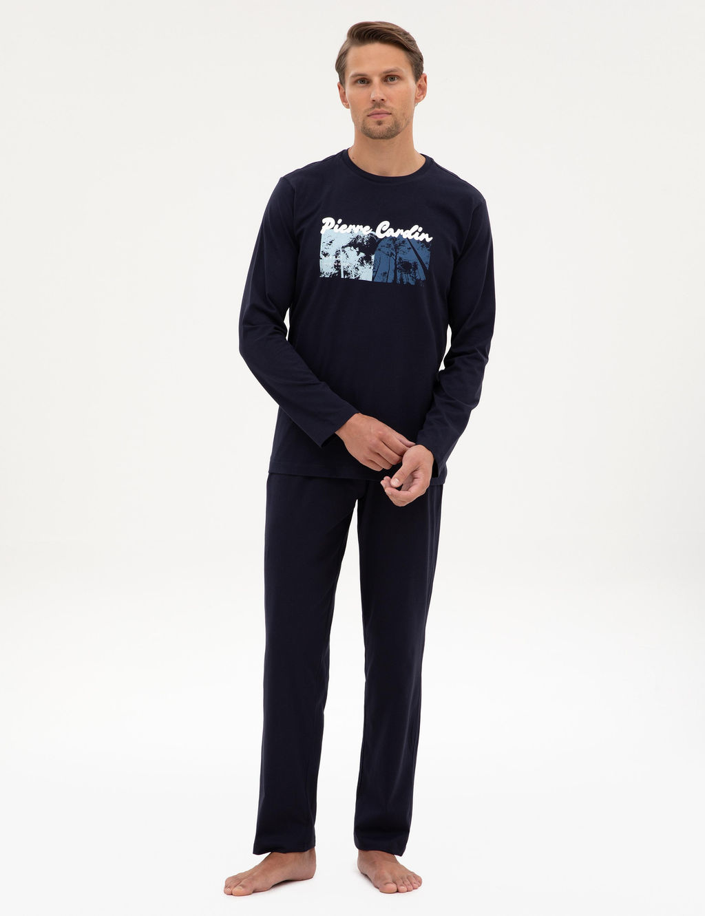 Lacivert Pijama Tak_m_