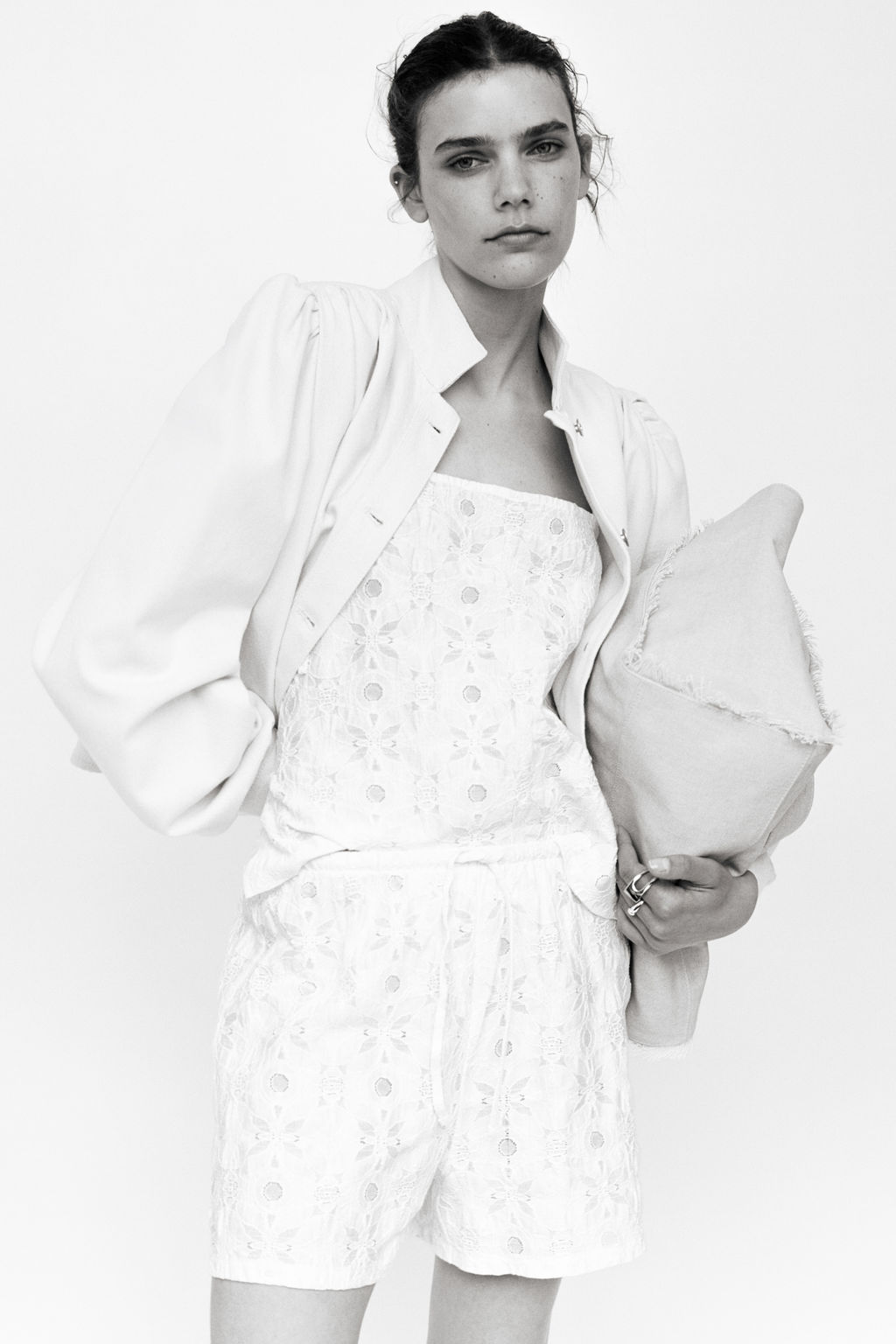 Pantal?n corto en jacquard con cord?n de ajuste - H&m фото 3