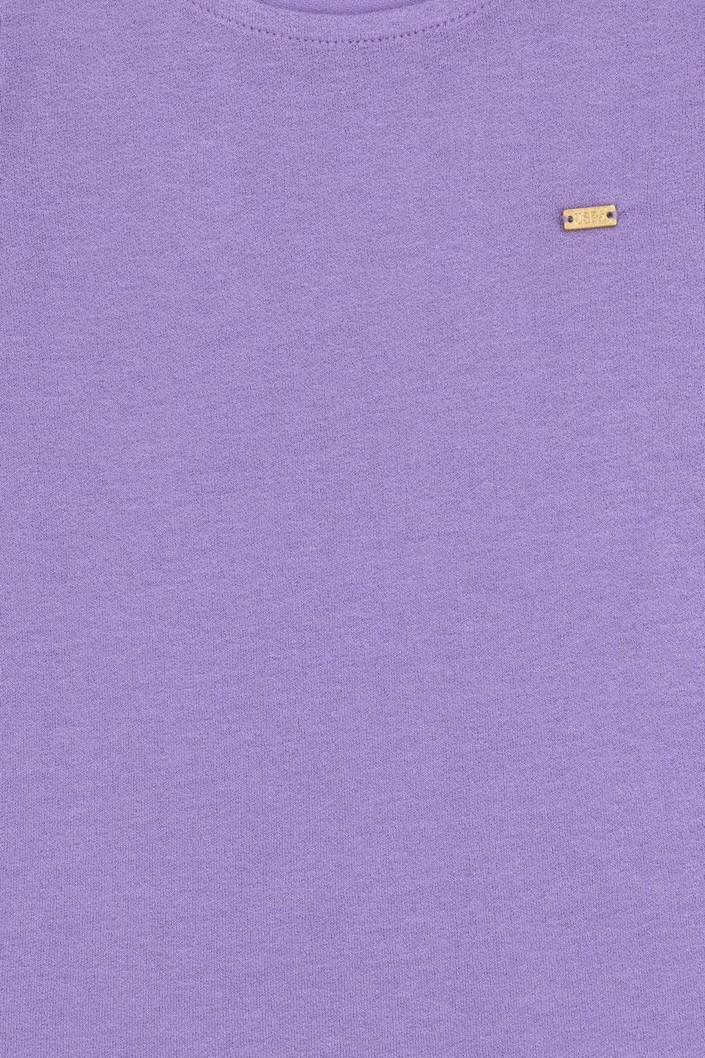 Сиреневая футболка для девочки - U.s. polo assn фото 3