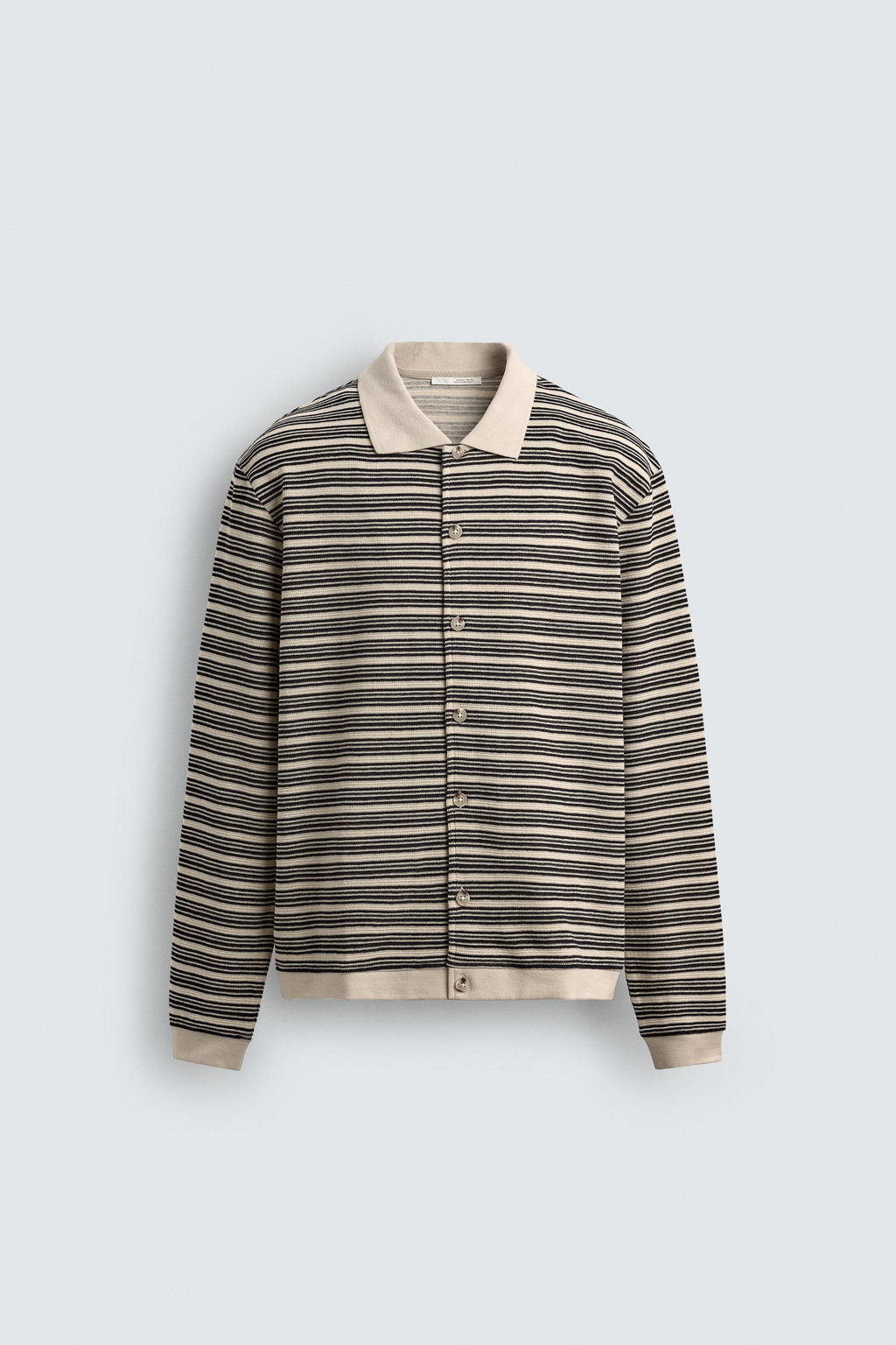 STRIPED TEXTURED JACKET - Zara фото 7