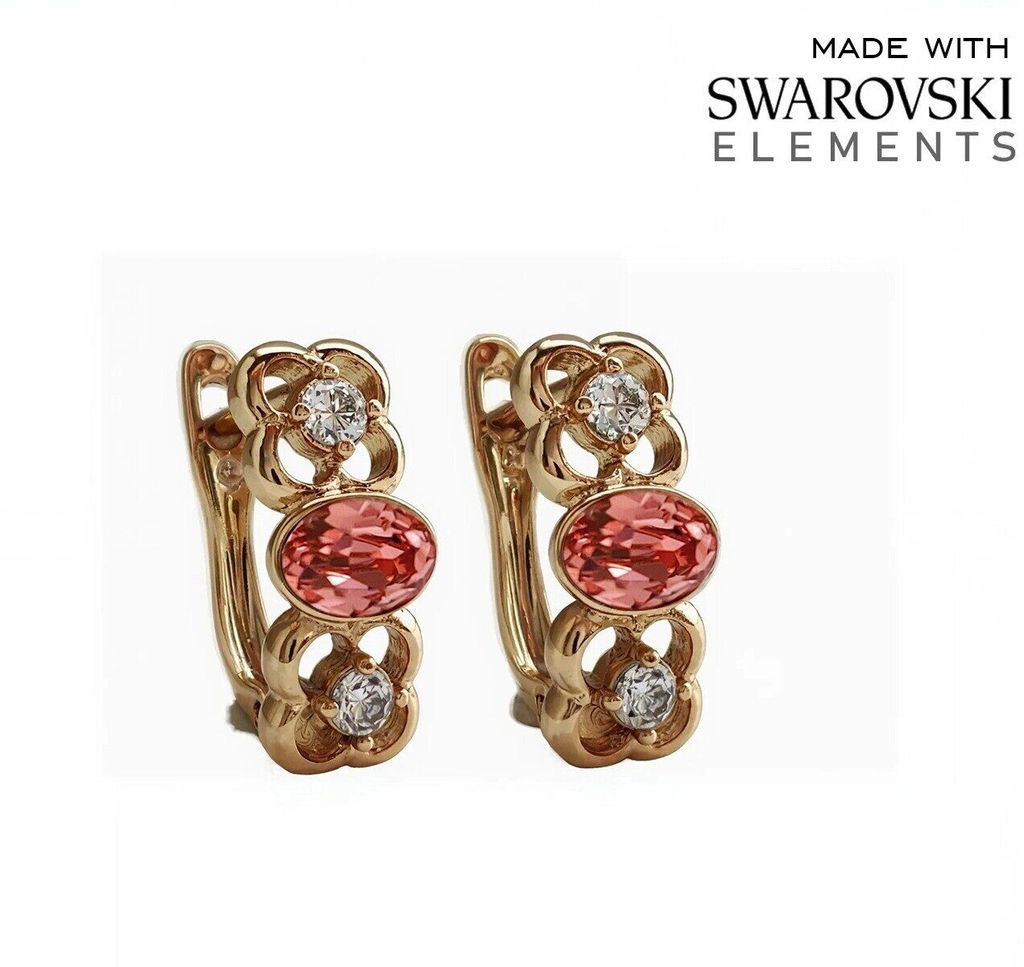 Серьги с кристаллами Swarovski