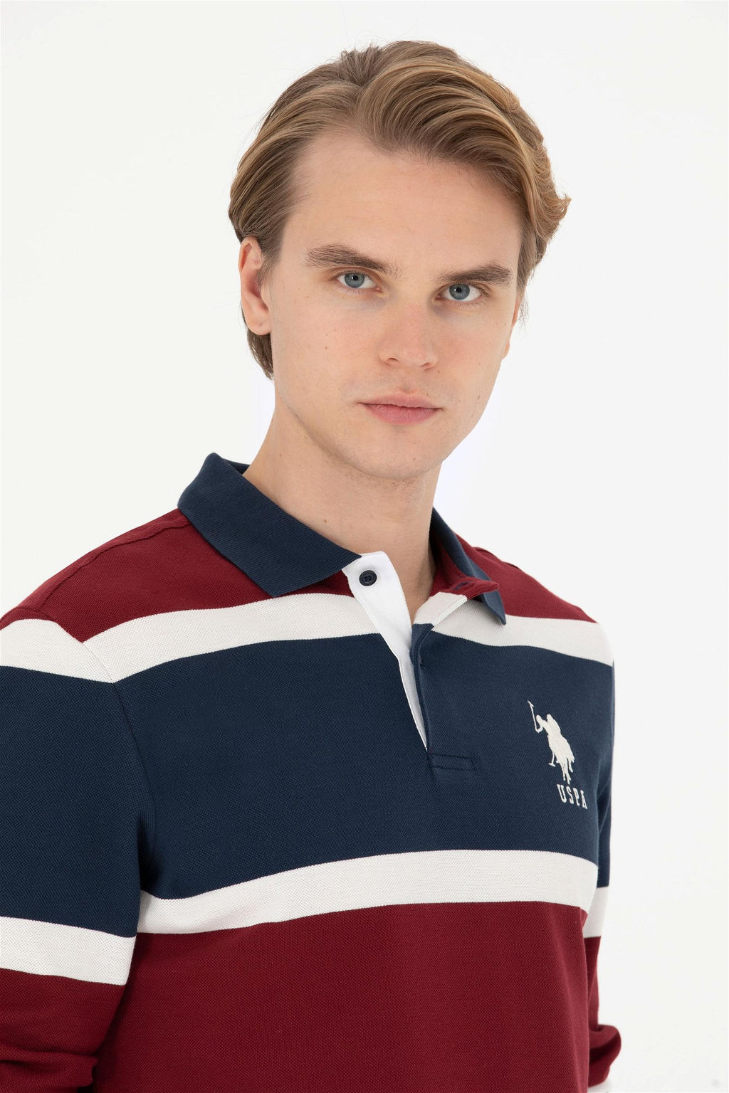 Мужской бордово-красный свитшот Неожиданная скидка в корзине - U.s. polo assn фото 2