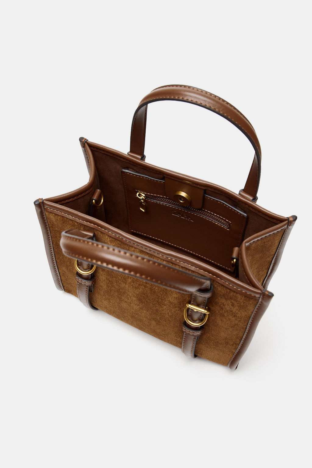 CORDUROY MINI TOTE BAG - Zara фото 5