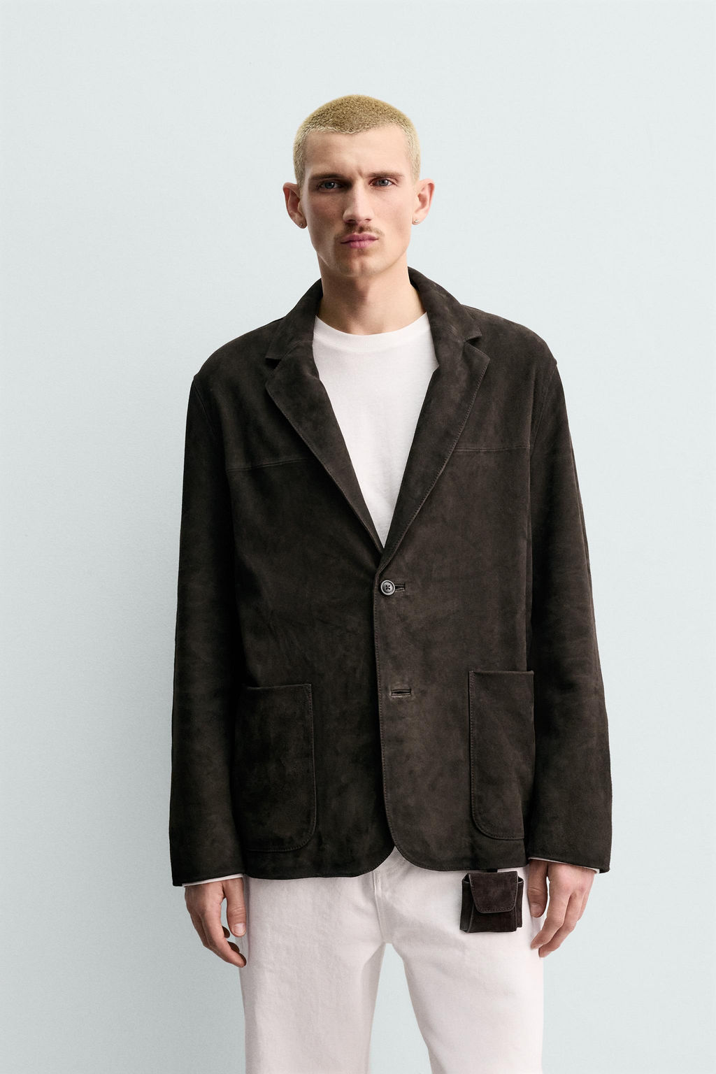 ORIGINS SUEDE LEATHER BLAZER - Zara фото 2