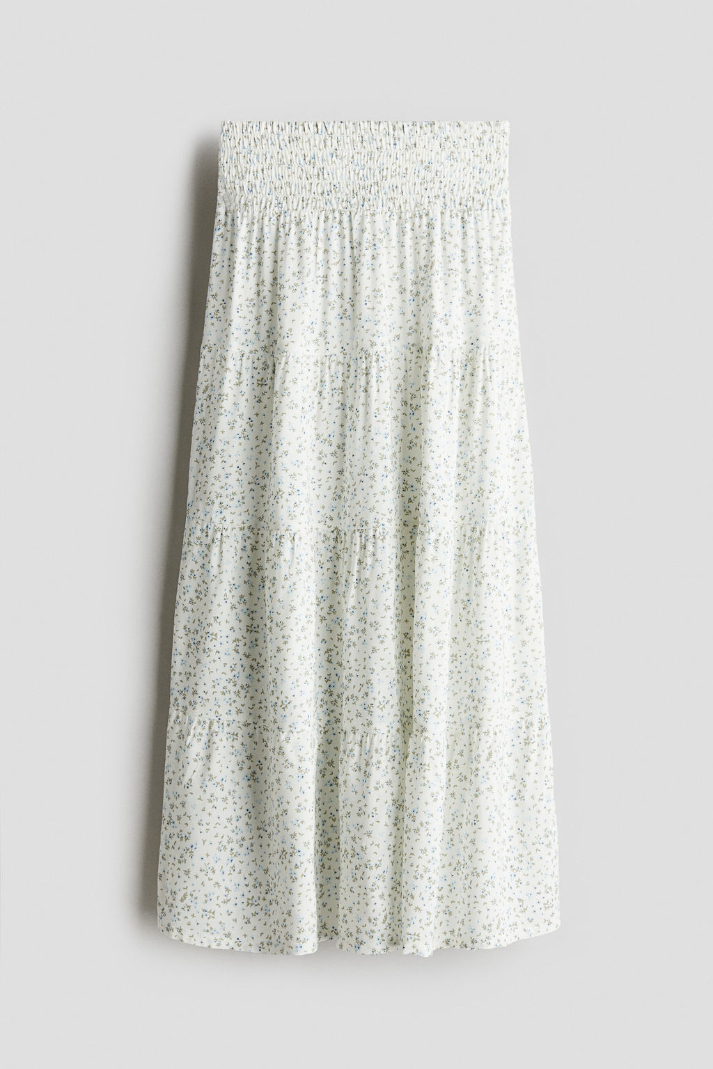 Falda escalonada con cintura nido de abeja - H&m фото 4