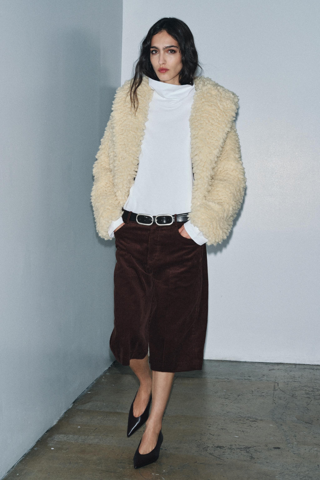 ZW COLLECTION CORDUROY BERMUDA SHORTS