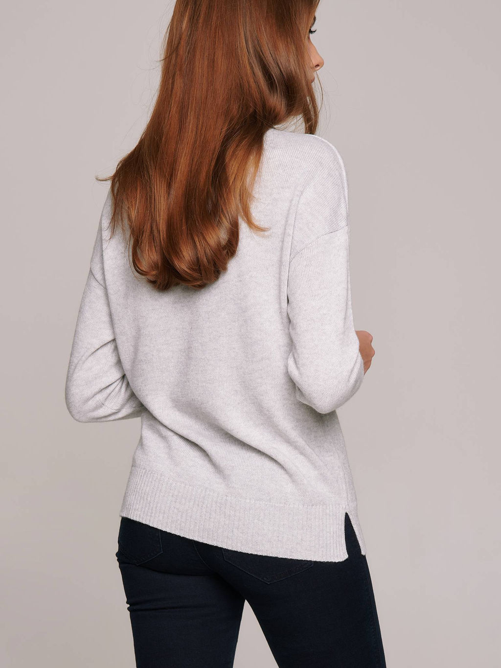 CONTE Туника из пряжи с вискозой, мериносовой шерстью и кашемиром LDK 114 light grey - Conte elegant фото 4