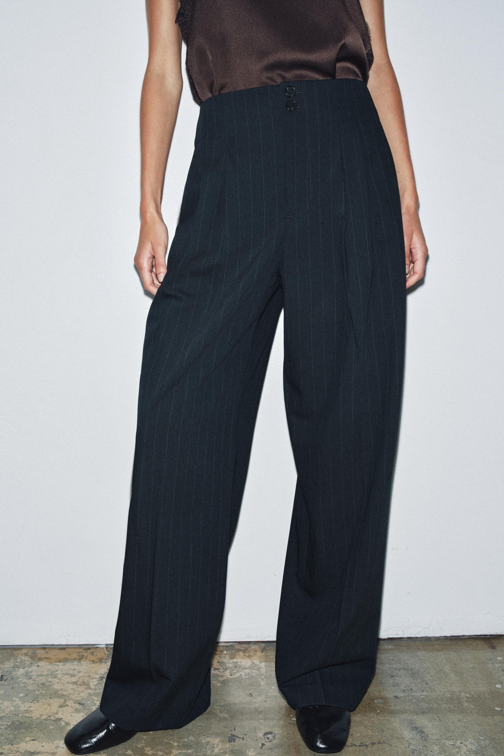 ZW COLLECTION PINSTRIPE TROUSERS