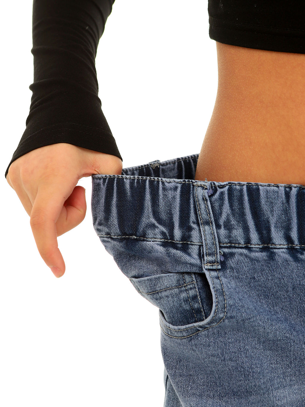 Джинсы-багги для девочек - Синий мир фото 11