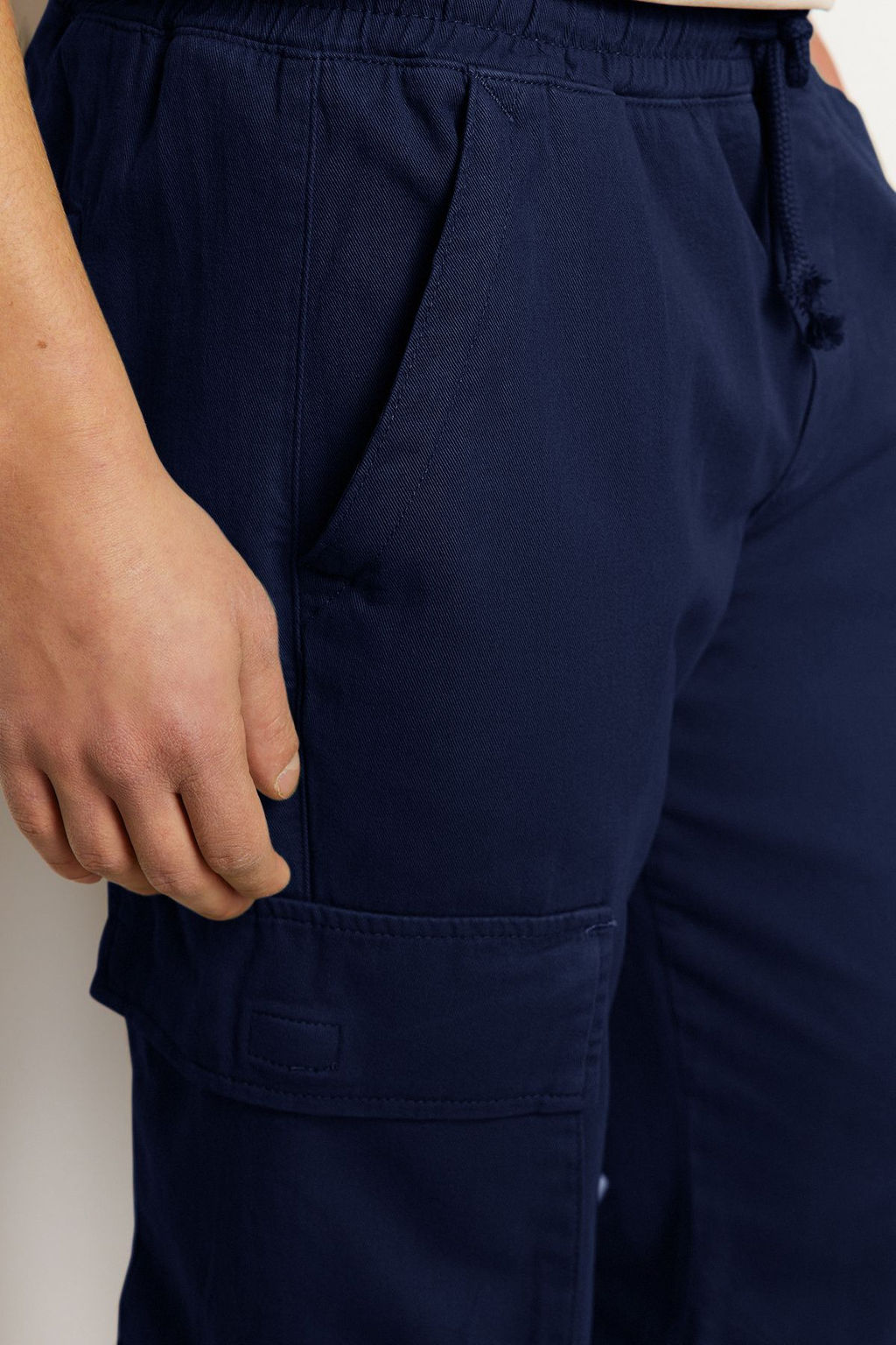 TRENDYOL MAN Ac?k Haki Unisex Regular Fit Lastikli Beli Baglamal? Kargo Cepli Pantolon TMNSS24PL00003 - Trendyolmilla фото 25