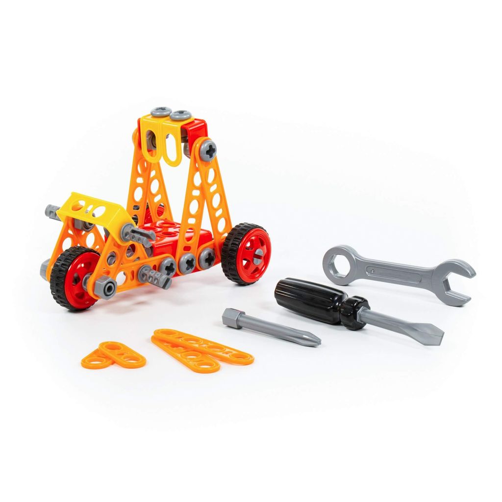 Конструктор Изобретатель - Трицикл №2 (74 элемента) (в пакете) - Полесье фото 2