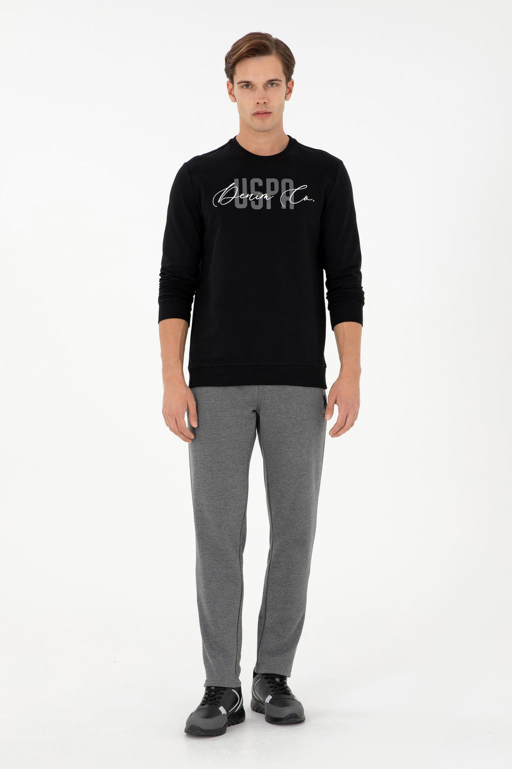 Мужской черный свитшот Неожиданная скидка в корзине - U.s. polo assn фото 4