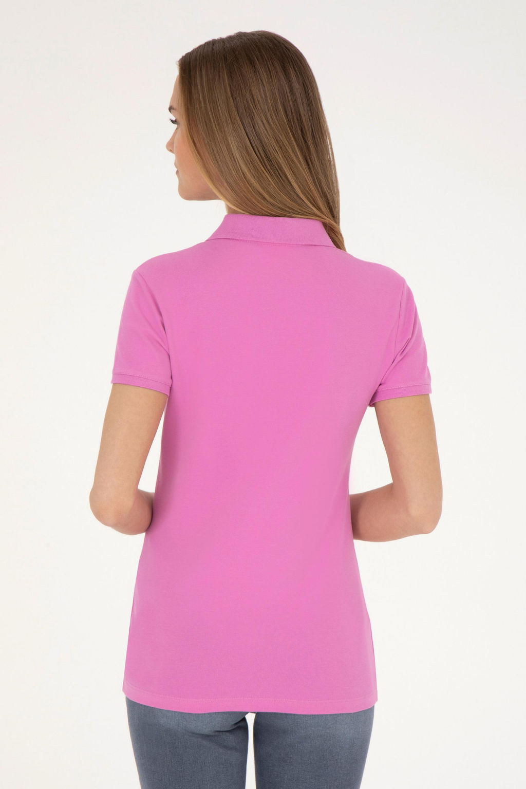 Женская фиолетовая базовая футболка Неожиданная скидка в корзине - U.s. polo assn фото 5