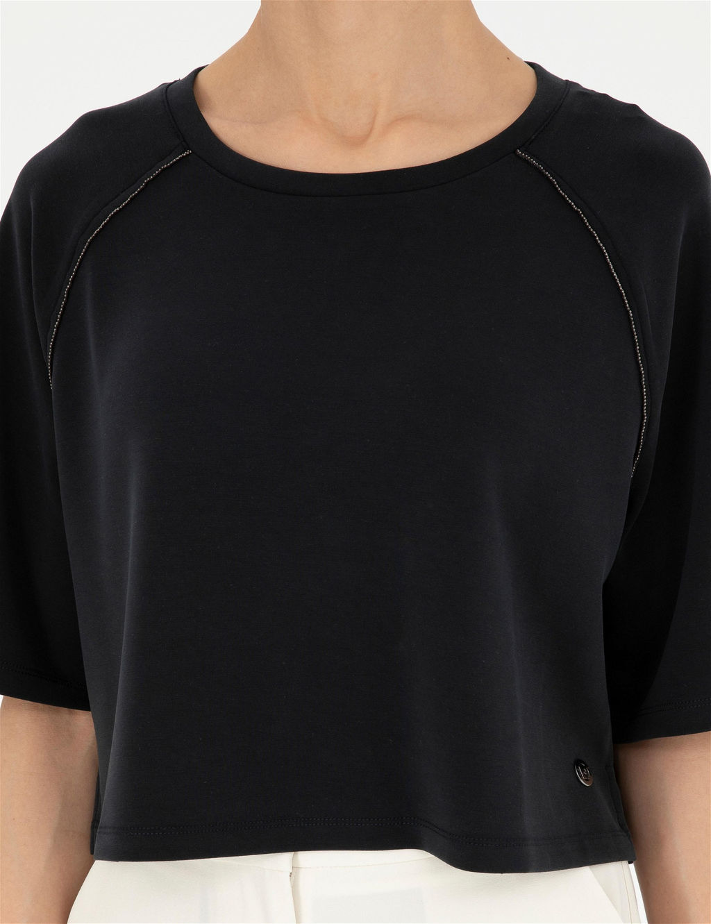 Siyah Comfort Fit Sweatshirt - Pierre cardin фото 6