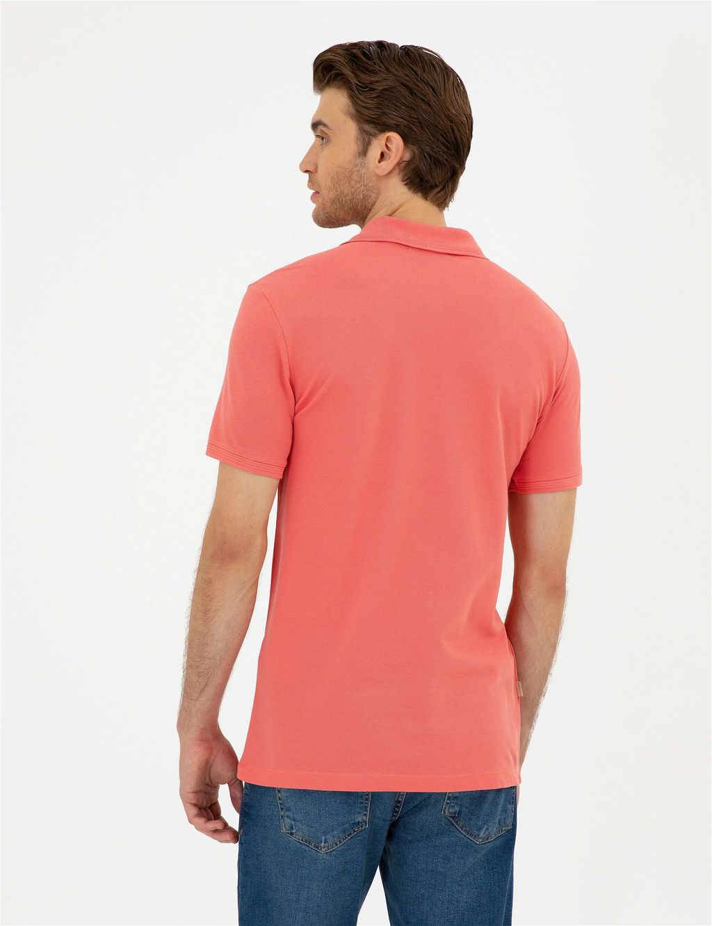 Pembe Slim Fit Basic Ti__rt
