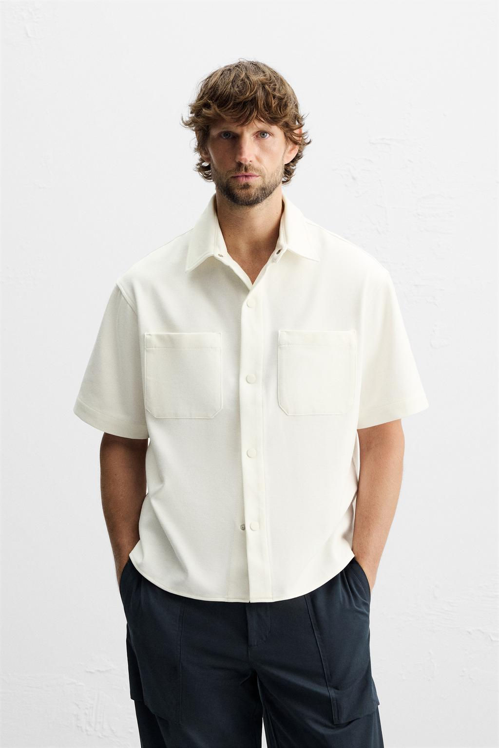 TEXTURED COMFORT OVERSHIRT - Zara фото 20