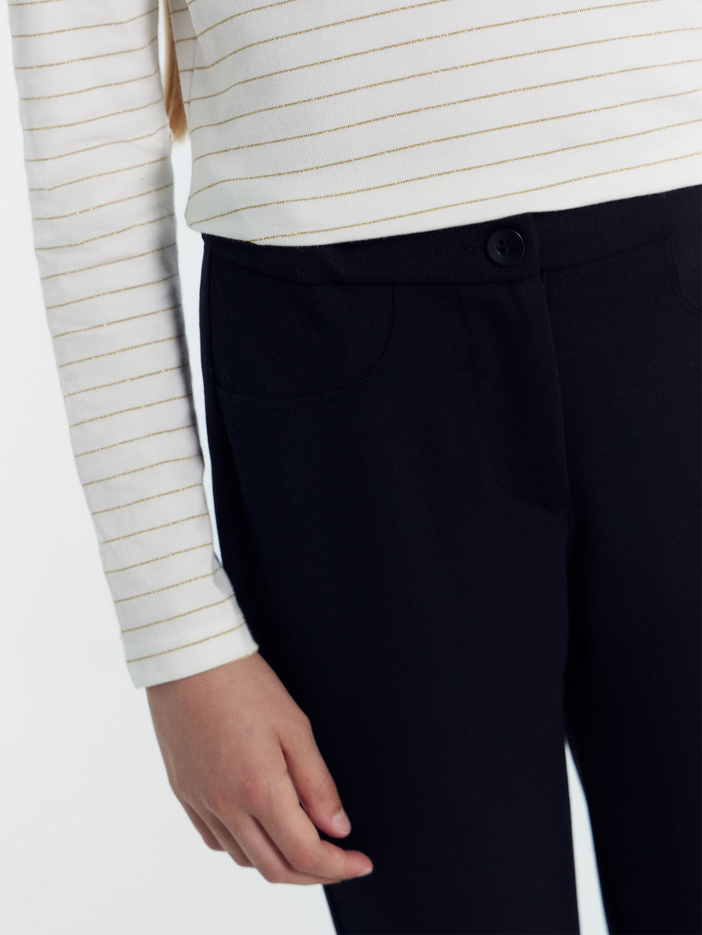 Классические брюки для девочек в черном цвете - Mark formelle фото 5