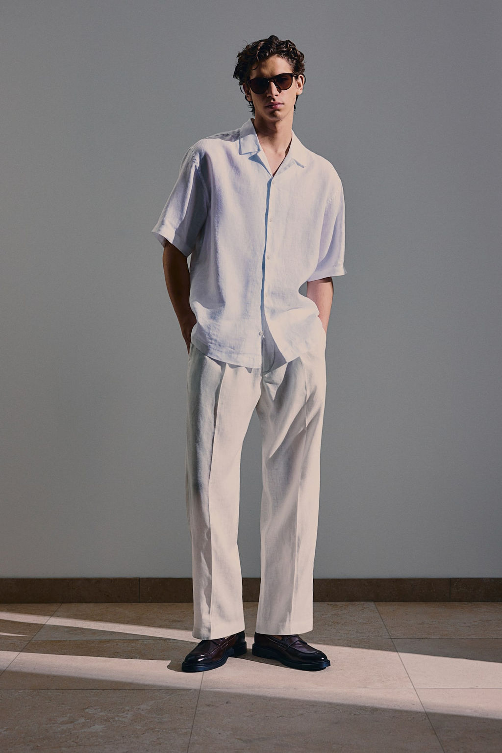 Camisa resort de lino Relaxed Fit - H&m фото 2