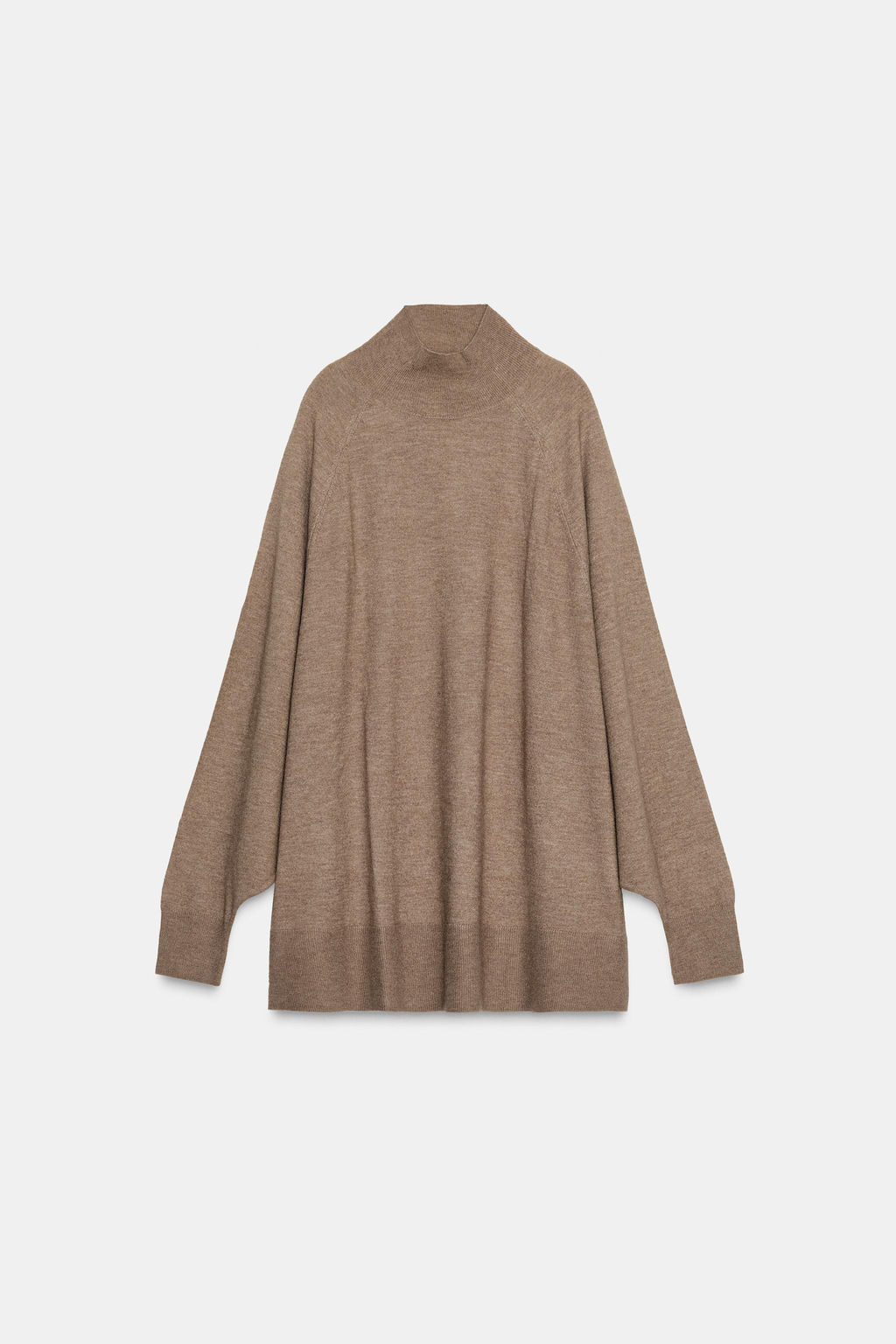 OVERSIZED HIGH NECK KNIT JUMPER - Zara фото 4