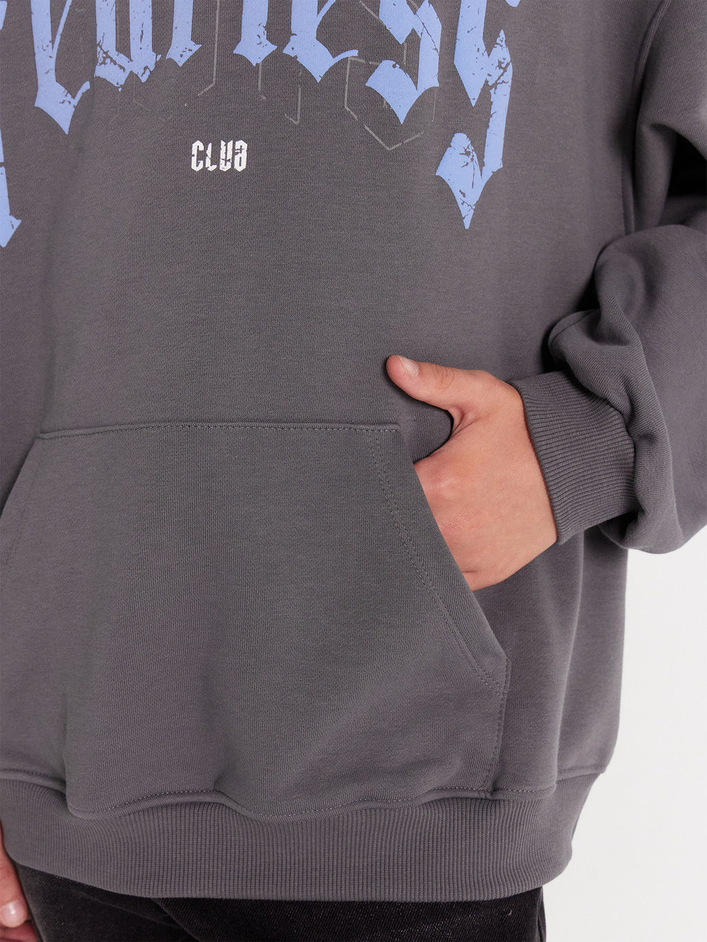 Худи для мальчиков серое с печатью - Mark formelle фото 6