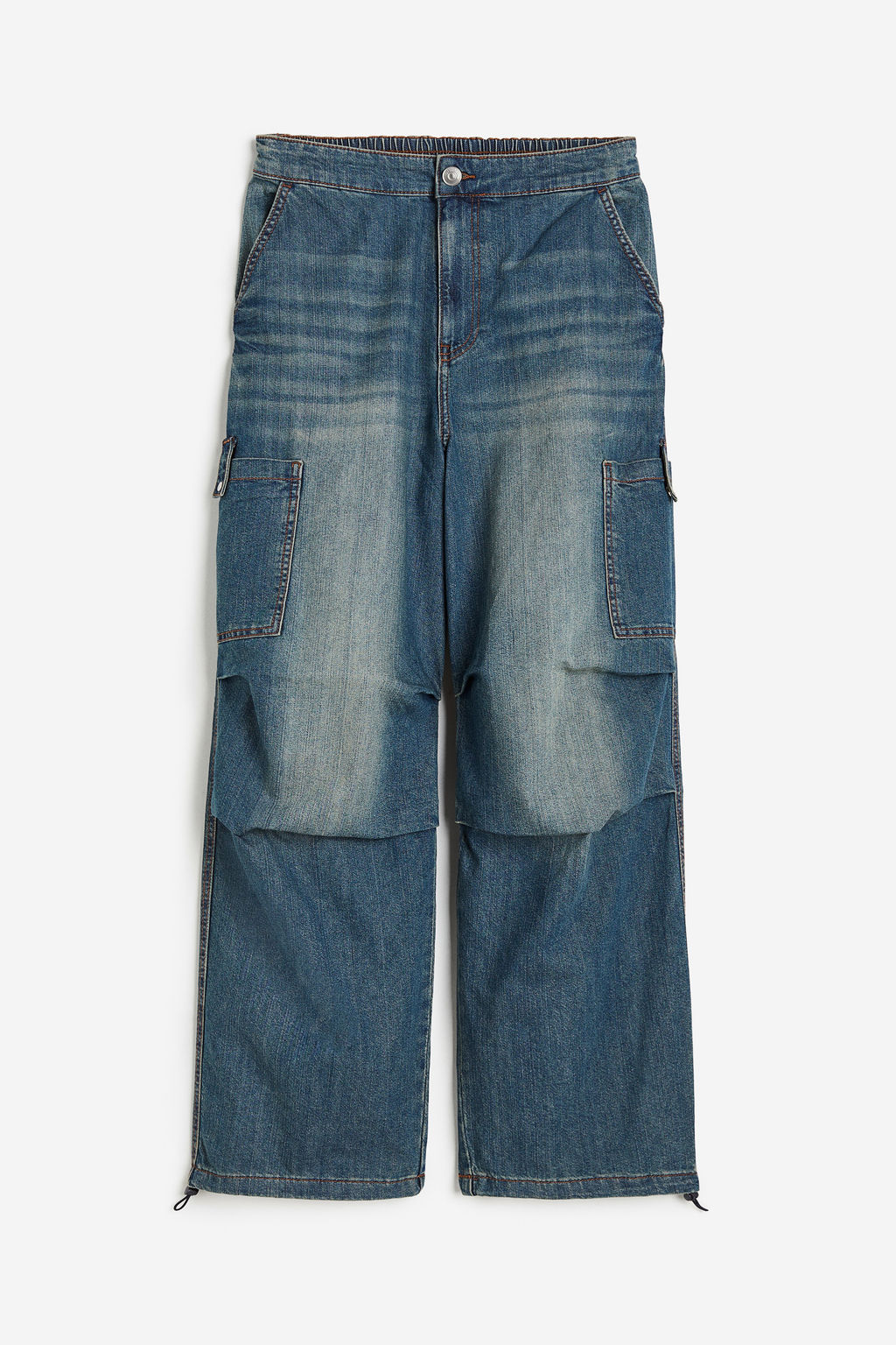 Pantal?n parachute en denim - H&m фото 2
