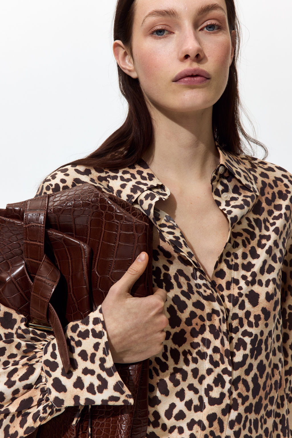 Camisa con mangas globo - H&m фото 2