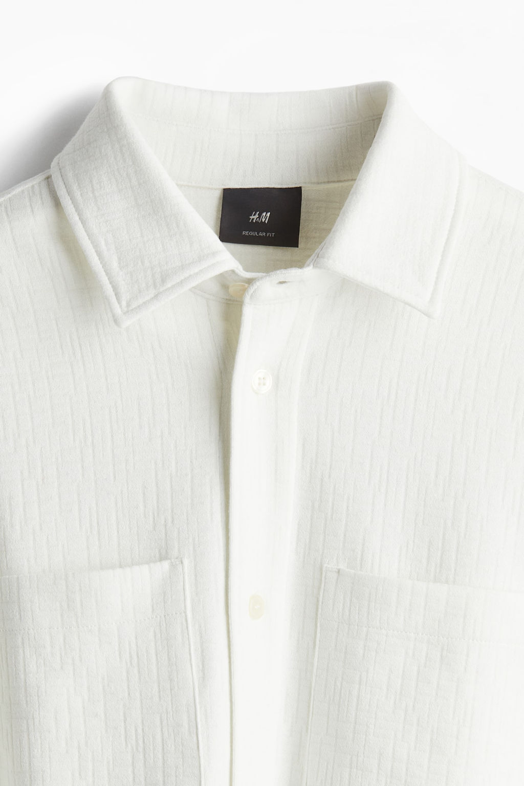 Sobrecamisa con estructura Regular Fit - H&m фото 7