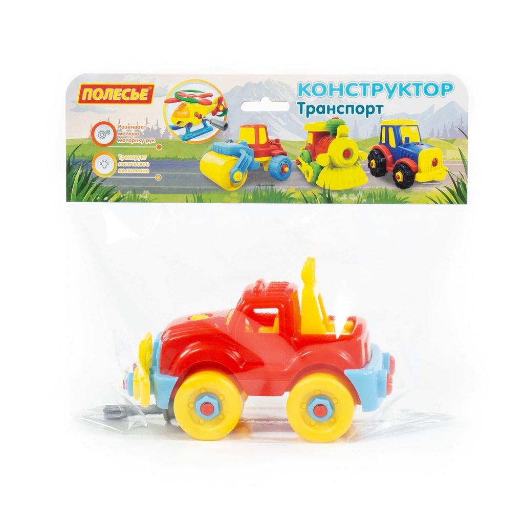 Конструктор-транспорт Джип (22 элемента) (в пакете) - Полесье фото 5