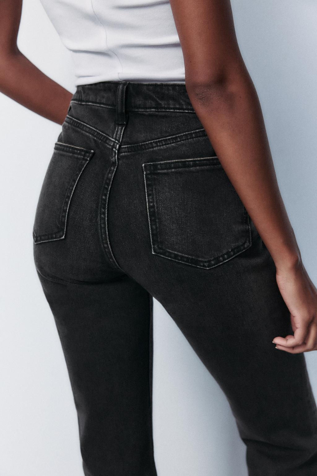 TRF CROPPED FLARE HIGH-WAIST JEANS - Zara фото 8