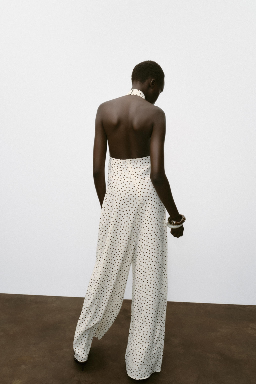 HALTER JUMPSUIT WITH POLKA DOTS - Zara фото 12