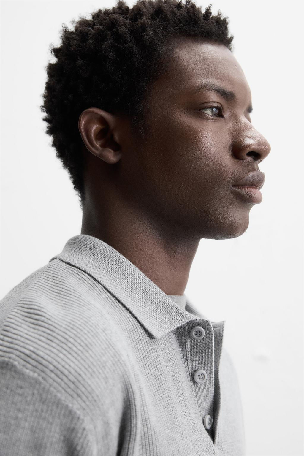 PURL KNIT POLO SHIRT - Zara фото 21