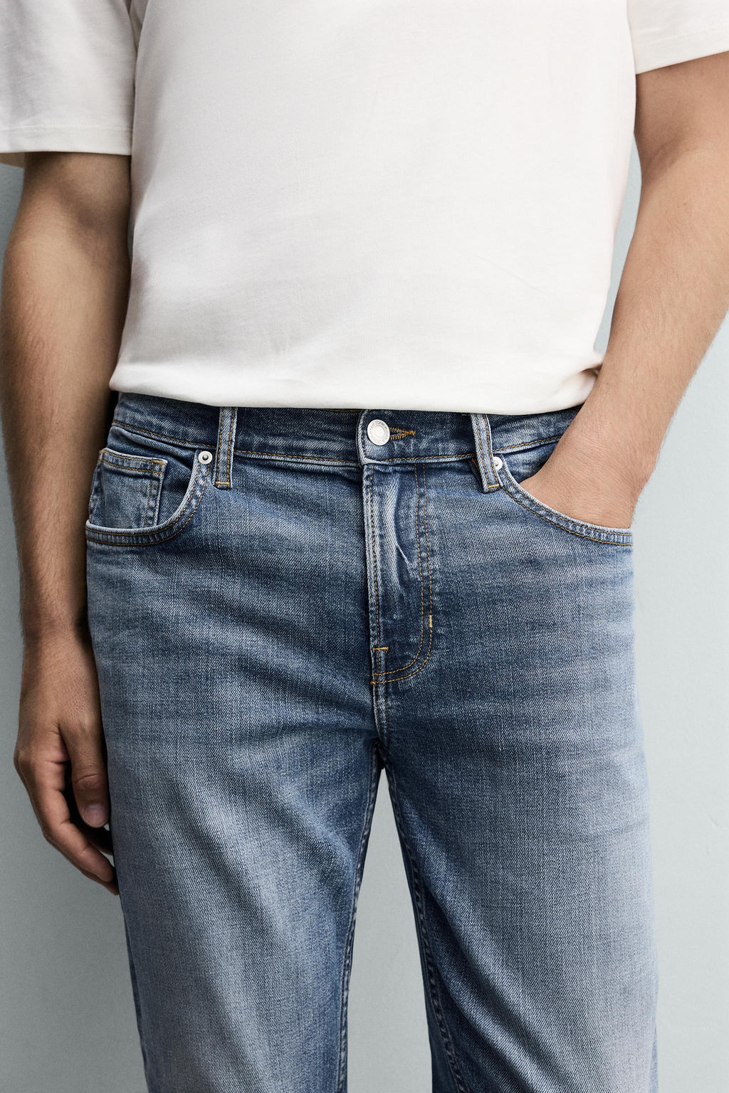 JEANS SLIM FIT B?SICO / Azul - Zara фото 5