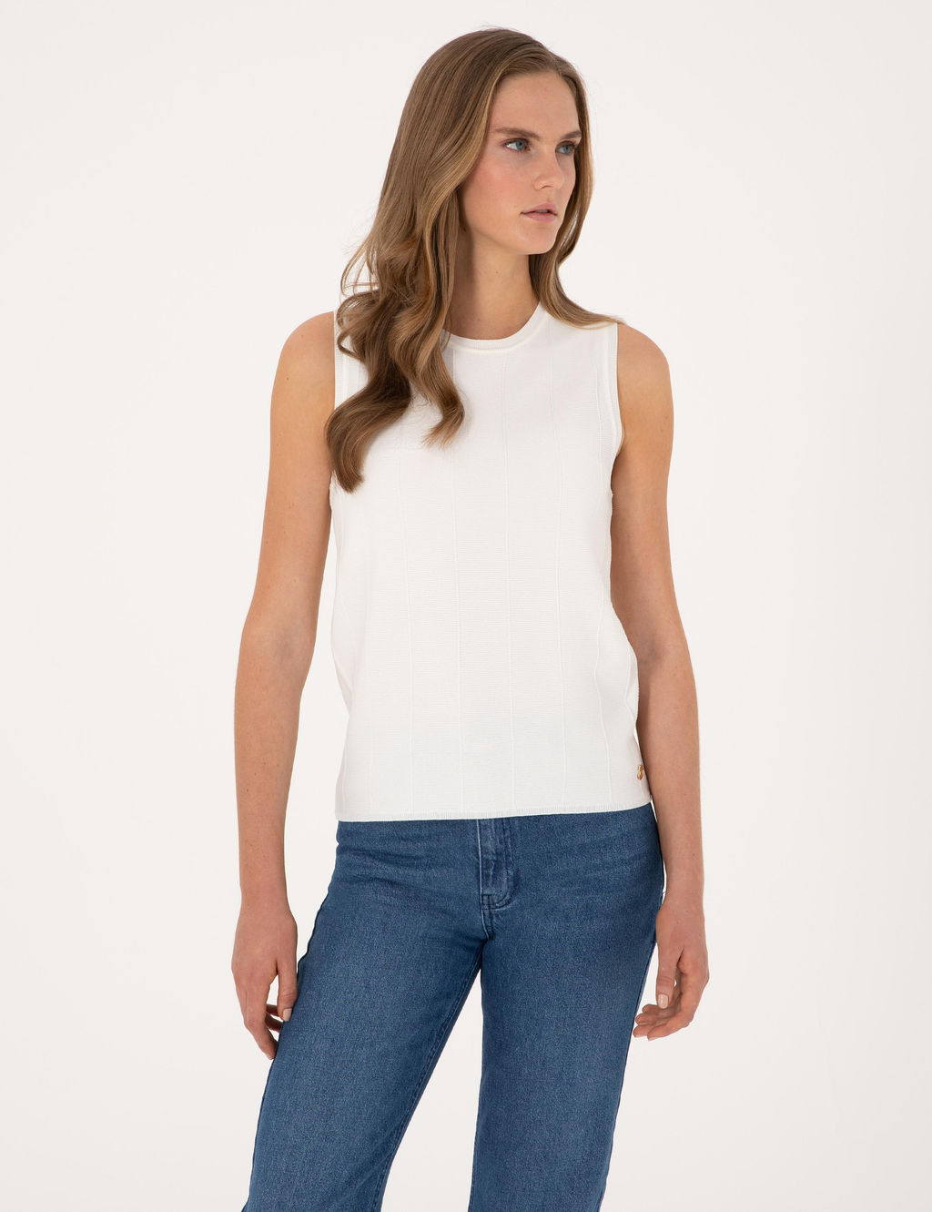 Beyaz Slim Fit Kazak - Pierre cardin фото 3