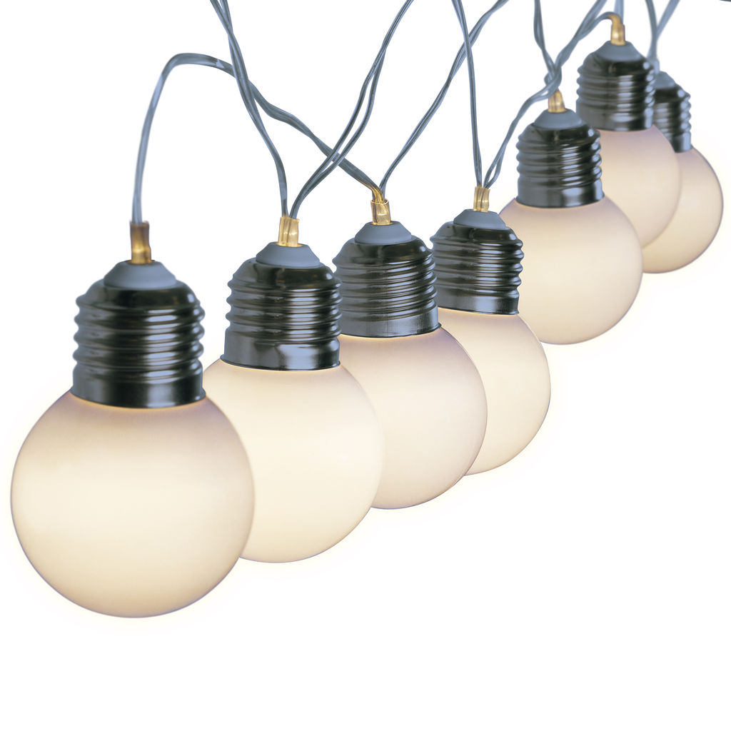 USL-S-126/PT1800 FROST BULBS Садовая гирлянда на солнечной батарее Матовые лампочки. 10 светодиодов. Теплый белый свет. 1*АА Ni-Mh аккумулятор в/к. IP44. TM Uniel - Volpe фото 2