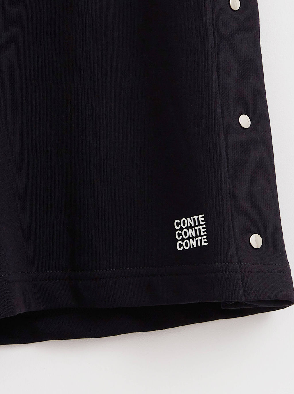 CONTE Шорты из футера с боковой вставкой на кнопках LS 2783 black - Conte elegant фото 7