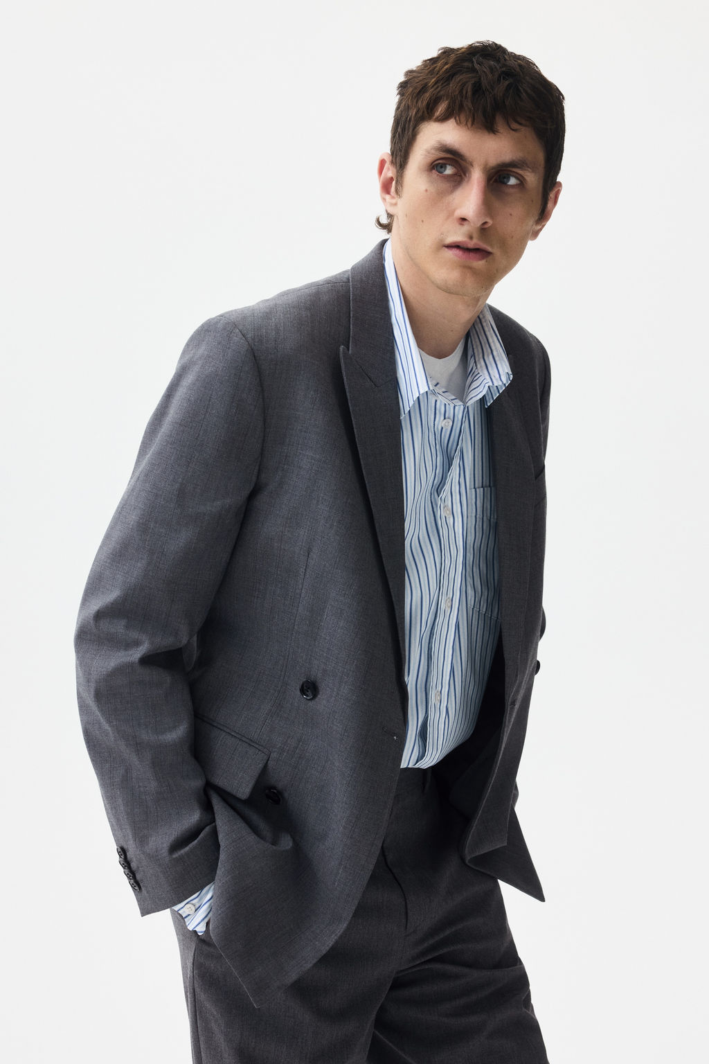 Americana de doble botonadura Relaxed Fit - H&m фото 6