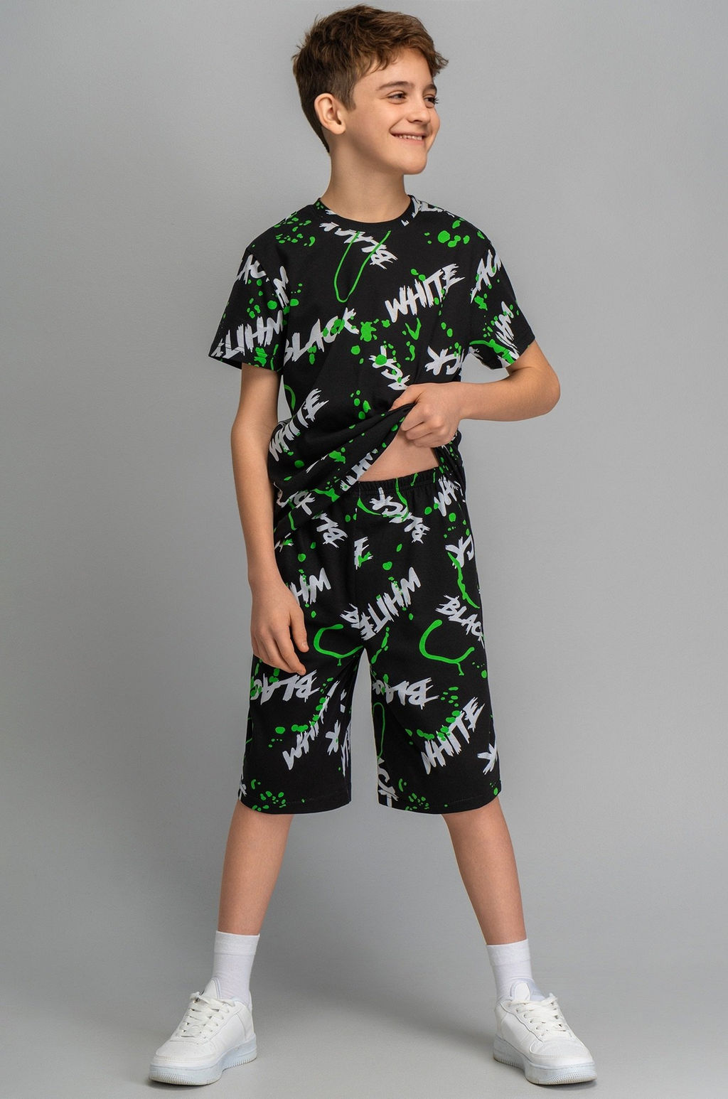 Хлопковый костюм для мальчика Happyfox