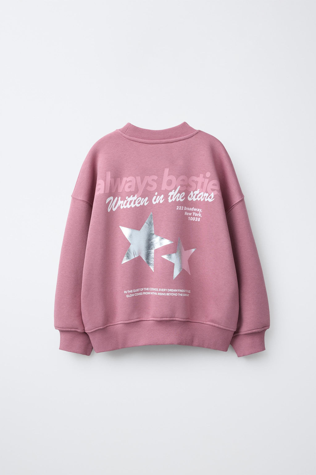 SUDADERA ESTRELLAS BRILLO / Rosa - Zara фото 2