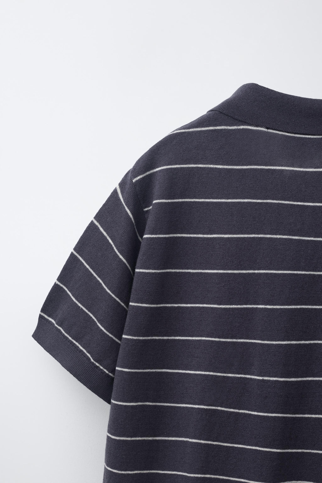 POLO ALGOD?N LINO / Gris / Beige - Zara фото 4